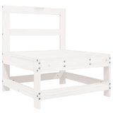 Garden Sofa Set White Solid Pine Wood, Plywood 4 Piece Set 3250801