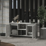 TV Cabinet Concrete Grey 102x37.5x52.5 cm Engineered Wood 809795