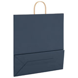 Paper Bags 250 pcs with Handles Blue 45x17x48 cm 4101709