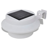 Outdoor Solar Lamp Set 6 pcs Fence Light Gutter Light White 41181