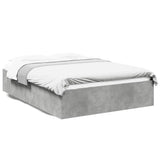 Bed Frame without Mattress Concrete Grey 135x190 cm Double 3281038
