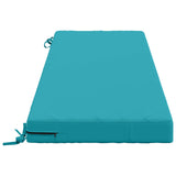 2-Piece Bench Cushions SOEST 2 pcs 100% Polyester Turquoise 950295