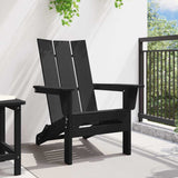 Folding Adirondack Chair Black 80.5 x 74.5 x 92 cm HDPE 42006619