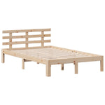 Bookcase Bed without Mattress 135x190 cm Double Solid Wood Pine 3322786