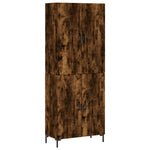 Highboard Smoked Oak 69.5x34x180 cm Engineered Wood 3195680