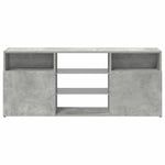 TV Cabinet with LED Lights Concrete Grey 120x30x50 cm 804305