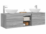Bathroom Cabinet Set 3 pcs Grey Sonoma 49.5 x 35 x 63 cm 3405792