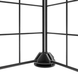 20-Panel Pet Cage with Door Black 35x35 cm Steel 3114055