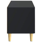 TV Cabinet Black Engineered Wood 896676