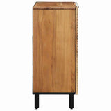 Sideboard with Shelf Brown 90 x 33 x 75 cm Solid Mango Wood 4017784