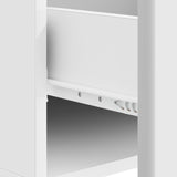 Coffee Table with Drawer White 49 x 50 x 40 cm Engineered Wood 895655