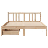 Bed Frame without Mattress 120x200 cm Solid Wood Pine 3301634