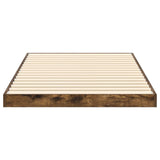 Floor Bed Frame Smoked Oak 80 x 200 cm Engineered Wood 893536