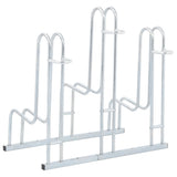 Bicycle Stand for 3 Bikes Floor Freestanding Galvanised Steel 4005569