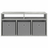 Lowboard with Drawer Concrete Grey 87 x 27.5 x 43 cm 8000583