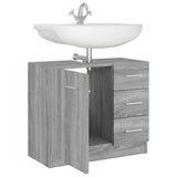 Sink Cabinet Grey Sonoma 63x30x54 cm Engineered Wood 815631