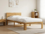 Single Bed Frame with Headboard ROSTOCK White 80 x 200 cm 903370