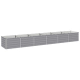 Raised Garden Bed Grey 480 x 80 x 55 cm cold-rolled steel 8006442