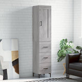 Highboard Grey Sonoma 34.5x34x180 cm Engineered Wood 3200199