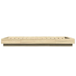 Bed Frame with LED Lights without Mattress Sonoma Oak 100x200cm 3281114