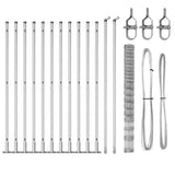 Welded Wire Fence with Concrete Base 25 x 1.6 m 3351524