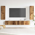 ZNTS Wall Mounted TV cabinets 4 pcs Old Wood Engineered Wood 3328973