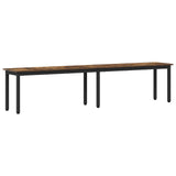 Bench Smoke Oak 200 x 35 x 45 cm Engineered Wood 892610