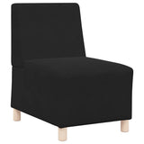 Modular Sofa Unit Armless 3 pcs Black 55 x 74 x 82 cm Velvet 3399809