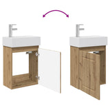 Bathroom Vanity Unit with Tap Artisan Oak 45.5 x 22.5 x 84 cm 889510