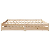 Bed Frame without Mattress 180x200 cm Super King Solid Wood Pine 3301442