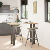 Bar Table Legs 4 pcs Natural Steel 90-92 cm Steel 4012475