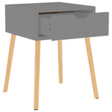 Bedside Cabinets 2 pcs Grey 40x40x56 cm Engineered Wood 326800