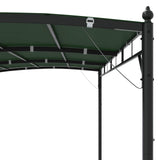Gazebo 4 x 3 x 2.55 m Green Powder-Coated Steel and Fabric 42030535