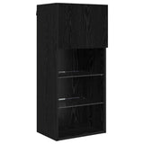 Wall-mounted TV Cabinets 2 pcs Black Oak 40.5 x 30 x 90 cm 882959
