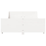 Bed Frame without Mattress White 160x200 cm Solid Wood Pine 3302277