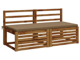 2-Piece Bench Cushions SOEST 2 pcs 100% Polyester Taupe 949365