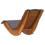 Sun Lounger 2 pcs Brown 60 x 154 x 74cm Solid Acacia wood 3329135