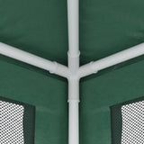 Party Tent with 4 Mesh Sidewalls Green 3x4 m HDPE 319233