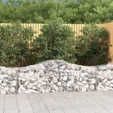 Arched Gabion Baskets 8 pcs 200x50x60/80 cm Galvanised Iron 3145604