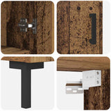 Highboard Old Wood 69.5 x 34 x 180 cm Engineered Wood 3415636