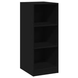 Wardrobe Black Engineered Wood Compact Wardrobe Rectangular 840829