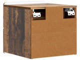 Wall-Mounted Bedside Cabinet 2 pcs Old Wood 33 x 34.5 x 43 cm 898312