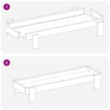 Chicken Feeding Trough Olive Green 80 x 28 x 13.5 cm 874622