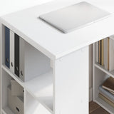 Desk with Shelf White 90 x 50 x 75 cm Engineered Wood 869506