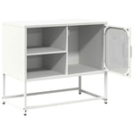 ZNTS TV Cabinet White 68x39x60.5 cm Steel 853391