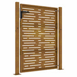 Garden Gate 100x150 cm Corten Steel Square Design 153253