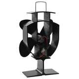 Heat Powered Stove Fan 4 Blades Black 51237