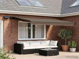 Manual Awning Frame with LEDs Taupe 3.5 x 2 m 3425729