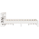 Bed Frame without Mattress White 75x190 cm Small Single Solid Wood Pine 3306172