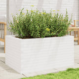 Garden Planter White 90x60x45.5 cm Solid Wood Pine 847279